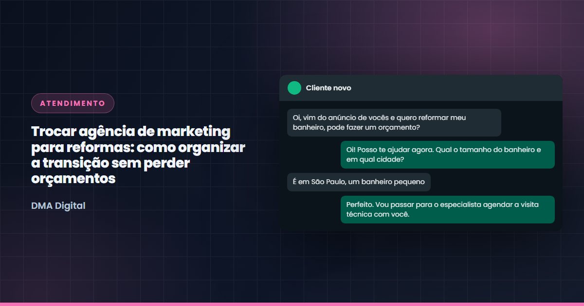 Conversa de WhatsApp com um cliente novo